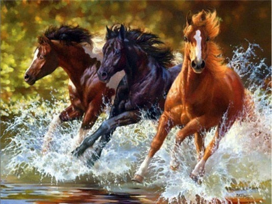 GALLOPING HORSES SERIES Diamond Painting Kit - DAZZLE CRAFTER