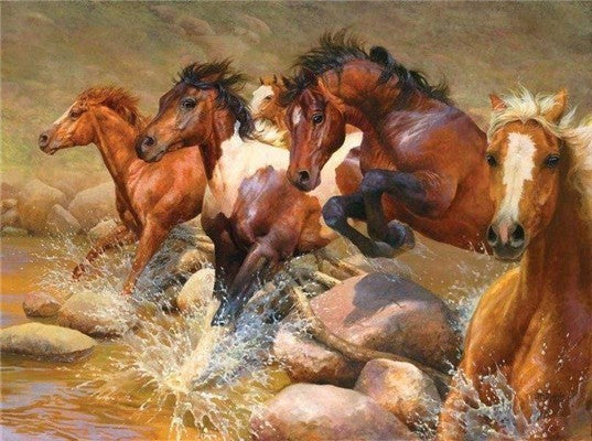 GALLOPING HORSES SERIES Diamond Painting Kit - DAZZLE CRAFTER