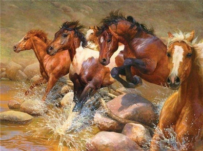 GALLOPING HORSES SERIES Diamond Painting Kit - DAZZLE CRAFTER