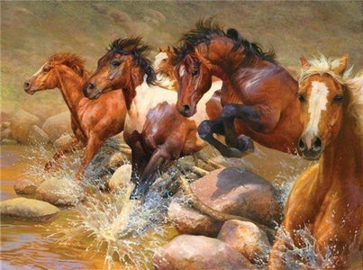 GALLOPING HORSES SERIES Diamond Painting Kit - DAZZLE CRAFTER