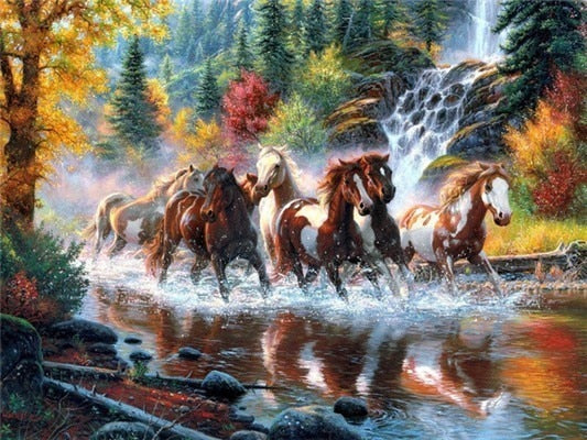GALLOPING HORSES SERIES Diamond Painting Kit - DAZZLE CRAFTER