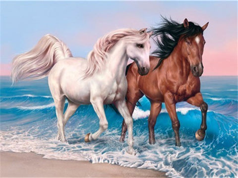 Image of GALLOPING HORSES SERIES Diamond Painting Kit - DAZZLE CRAFTER