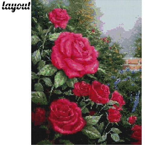 Image of RED ROSES Diamond Painting Kit - DAZZLE CRAFTER