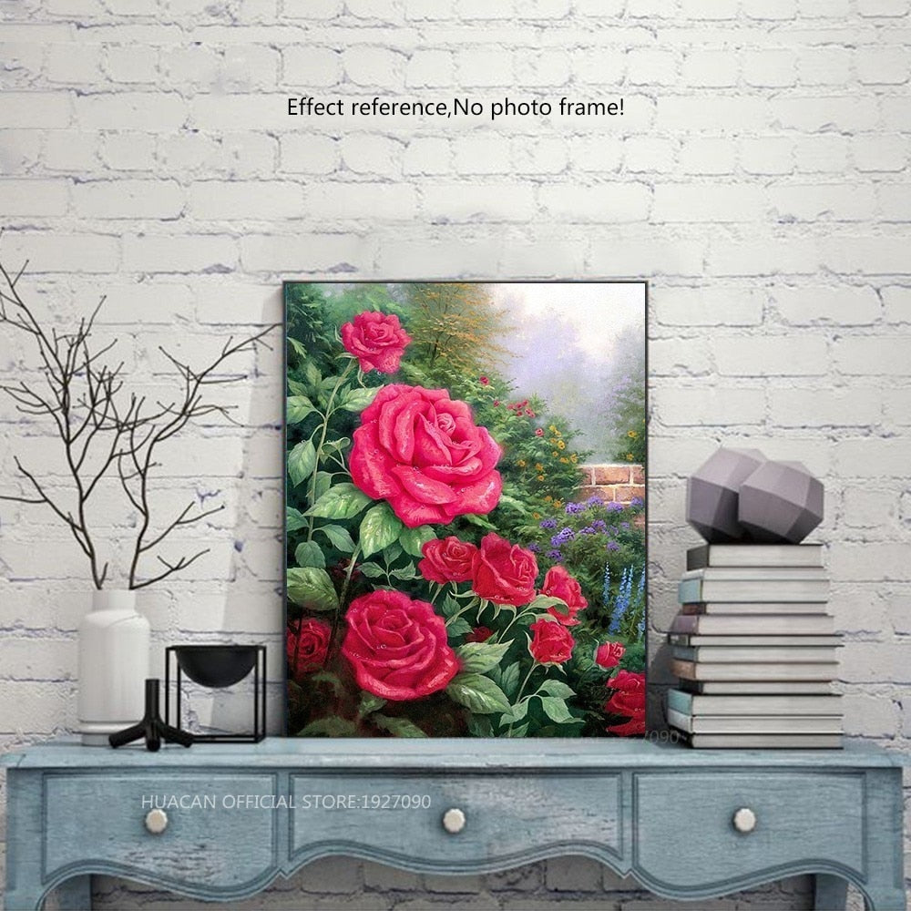 RED ROSES WOLF Diamond Painting Kit – DAZZLE CRAFTER