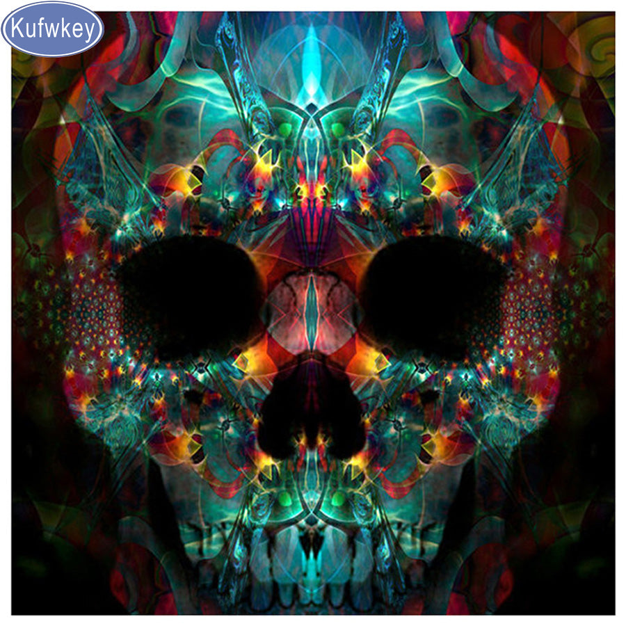 Skull Kaleidoscope Diamond Painting Kit - DAZZLE CRAFTER