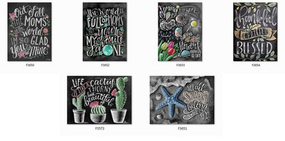 CHALKBOARD QUOTES ON  LIFE & LOVE  Diamond Painting Kit - DAZZLE CRAFTER