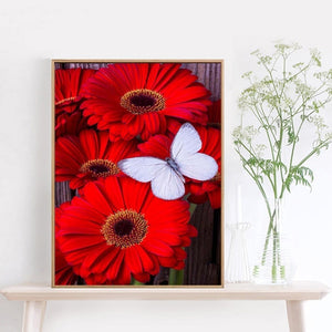 RED FLOWERS SERIES Diamond Painting Kit - DAZZLE CRAFTER