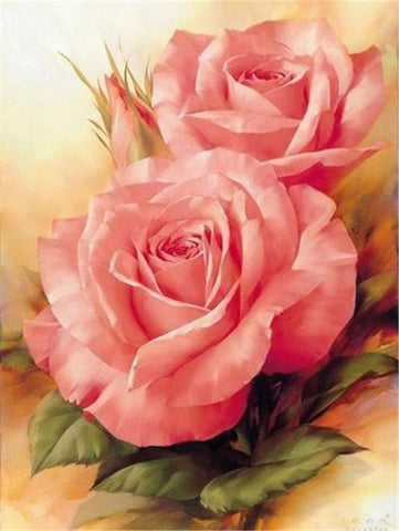 Image of RED FLOWERS SERIES Diamond Painting Kit - DAZZLE CRAFTER