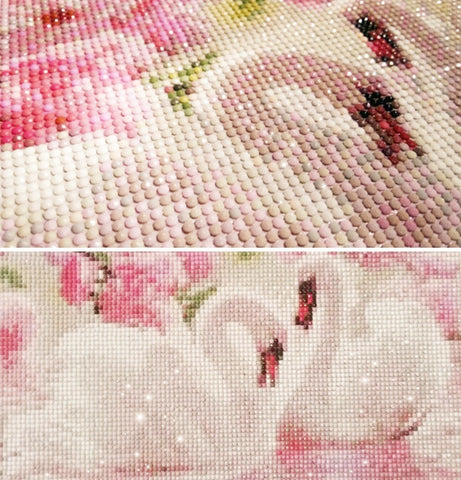 Image of SWAN LOVE Diamond Painting Kit - DAZZLE CRAFTER