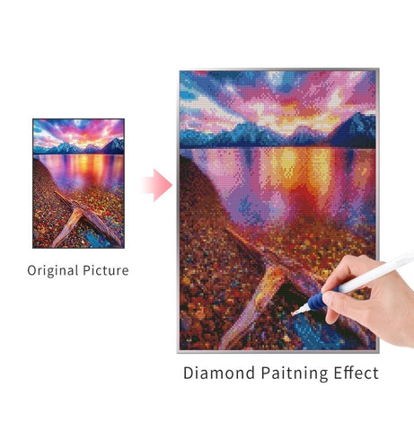 Image of PURPLE SUNSET Diamond Painting Kit - DAZZLE CRAFTER