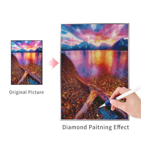 PURPLE SUNSET Diamond Painting Kit - DAZZLE CRAFTER