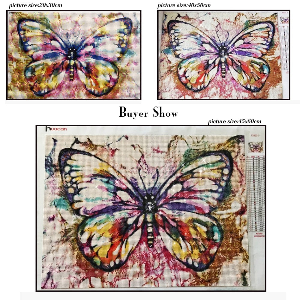  Huacan Butterfly Diamond Painting Kits for Adults