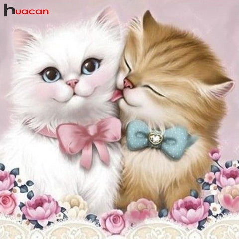 Image of KITTY LOVE Diamond painting Kit - DAZZLE CRAFTER