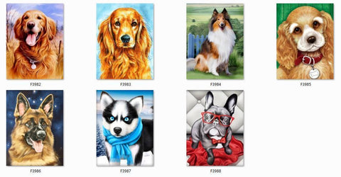 Image of MY PET DOGS Diamond painting Kit - DAZZLE CRAFTER