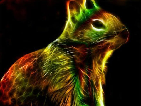 Image of NEON MULTICOLOR ANIMAL SERIES Diamond Painting Kit - DAZZLE CRAFTER
