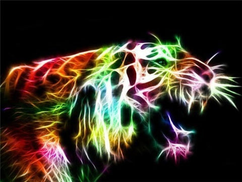 Image of NEON MULTICOLOR ANIMAL SERIES Diamond Painting Kit - DAZZLE CRAFTER
