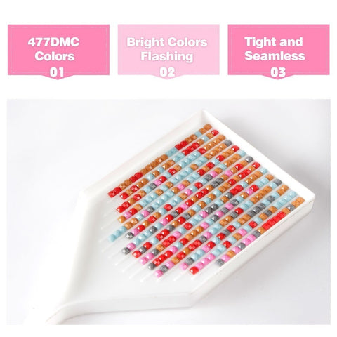 Image of PASTEL FLOWERS SERIES Diamond Painting Kit - DAZZLE CRAFTER