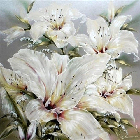 Image of PASTEL FLOWERS SERIES Diamond Painting Kit - DAZZLE CRAFTER
