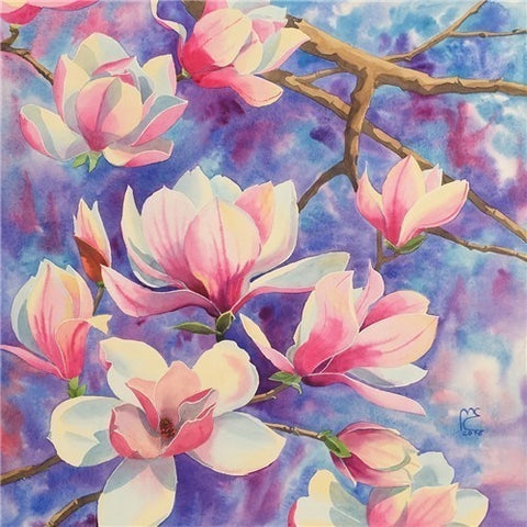 Image of PASTEL FLOWERS SERIES Diamond Painting Kit - DAZZLE CRAFTER