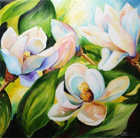 Image of PASTEL FLOWERS SERIES Diamond Painting Kit - DAZZLE CRAFTER