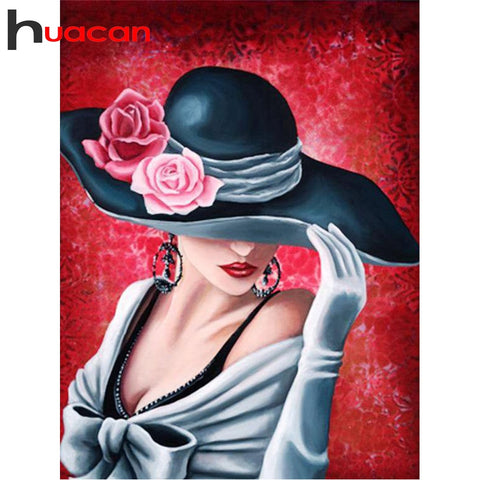 Image of PARISIAN LADY Diamond Painting Kit - DAZZLE CRAFTER