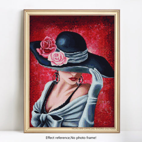 Image of PARISIAN LADY Diamond Painting Kit - DAZZLE CRAFTER