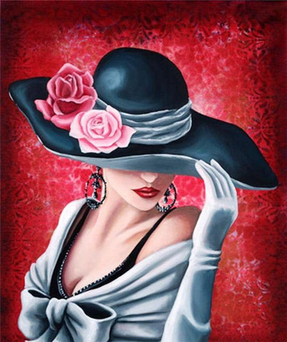 Image of PARISIAN LADY Diamond Painting Kit - DAZZLE CRAFTER