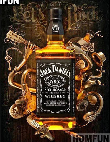 Image of JACK DANIEL'S WHISKEY Diamond Painting Kit - DAZZLE CRAFTER