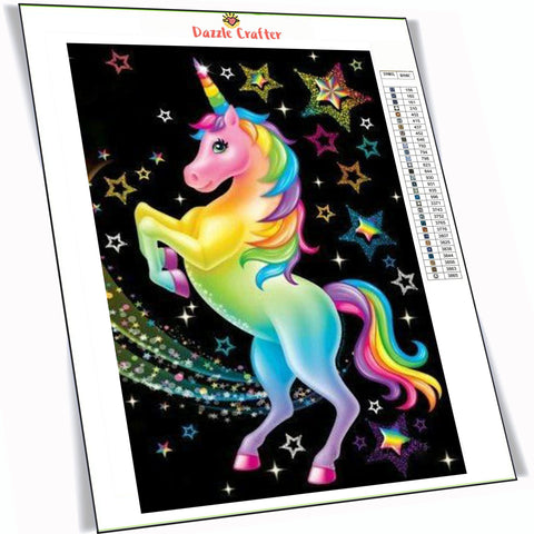 Image of STAR UNICORN Diamond Painting Kit - DAZZLE CRAFTER
